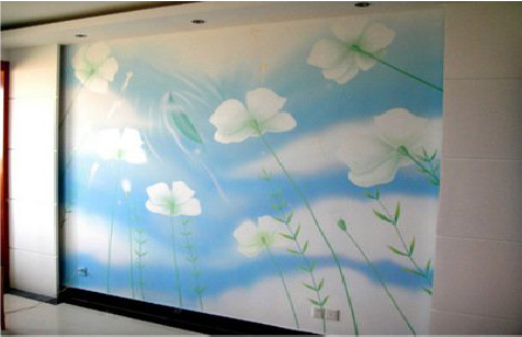  天长画墙绘怎么画好白云的蓬松感？