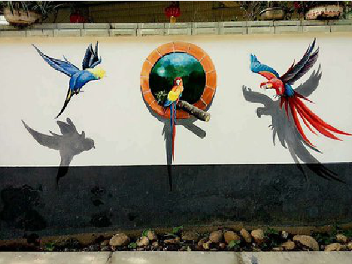 天长视觉错位-3D墙绘设计