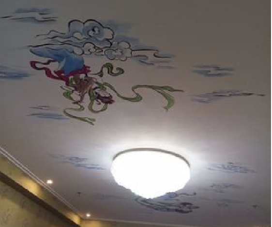  天长如何快速绘制天花板上的手绘墙？